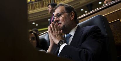 Mariano Rajoy, el 19 de julio, en el Congreso.