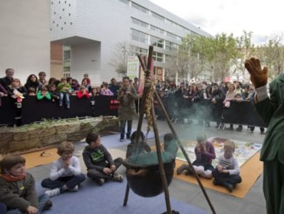 Una de las actividades del festival Mon Llibre.