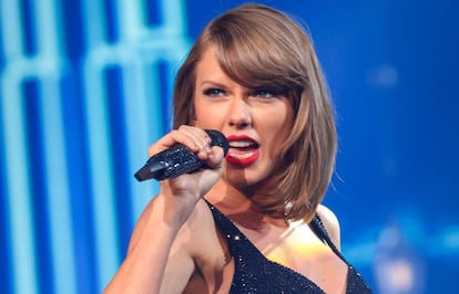 Taylor Swift durante un concierto en noviembre de 2015.