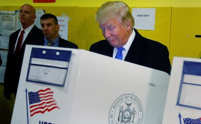Trump vota a Nova York.