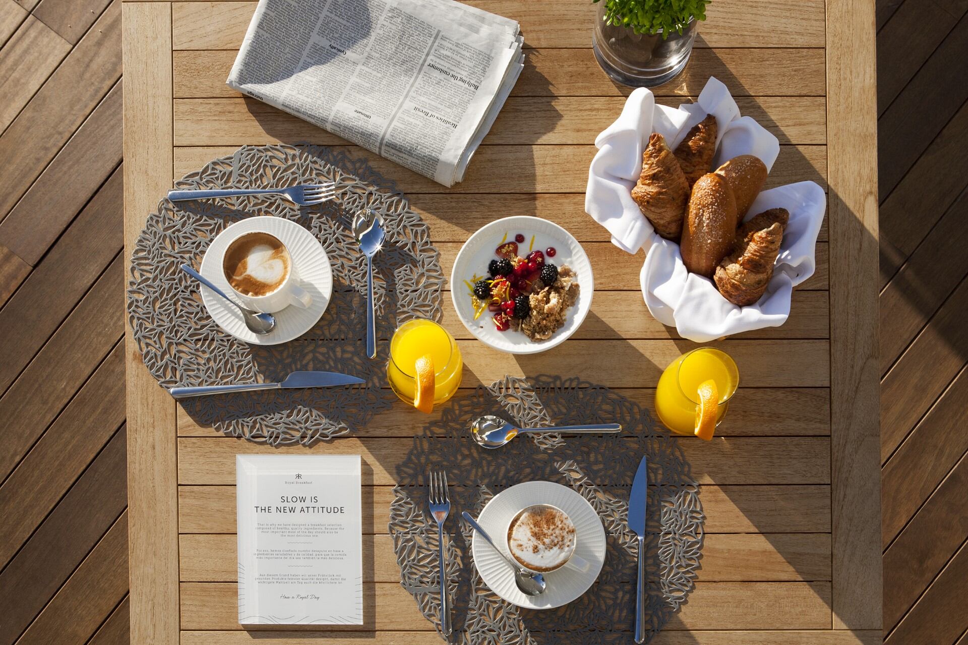 Desayuno del hotel Corales, en Tenerife, en una imagen proporcionada por el establecimiento.