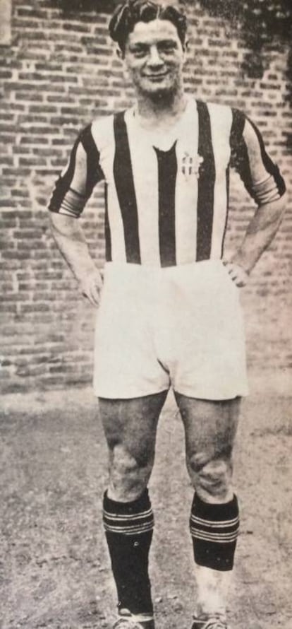 Cesarini, con la camiseta de la Juve.