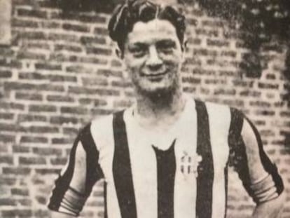 Cesarini, con la camiseta de la Juve.