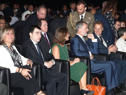 El rei Felip VI, en la inauguració de Gastech, aquest dilluns.