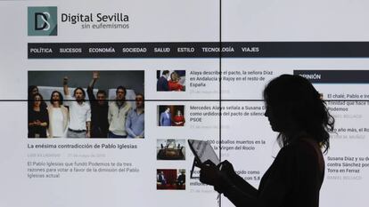 The homepage of 'Digital Sevilla'.