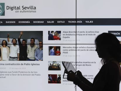 The homepage of 'Digital Sevilla'.