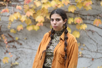 Ana Lua Caiano, en los jardines de la Fundacion Calouste Gulbenkian, en Lisboa, a finales de diciembre.