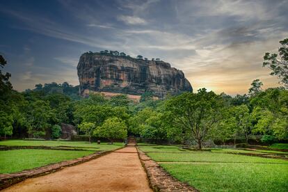 El yacimiento arqueológico de Sigiriya en Matale (Sri Lanka), Patrimonio de la Humanidad de la Unesco desde 1982.