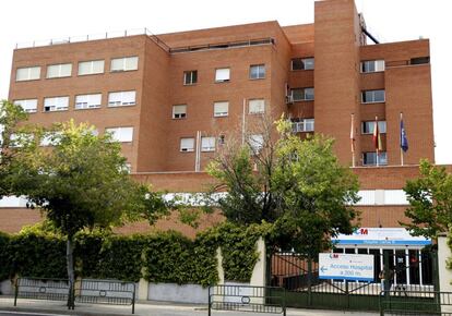 Fachada Hospital La Paz-Carlos III en Madrid.