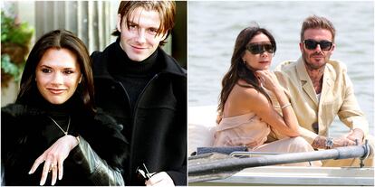 David Beckham y Victoria Beckham (26 años casados). El matrimonio, conocido popularmente como “Los Beckham”, coincidió por primera vez en 1997, cuando él era jugador del Manchester United y ella una de las Spice Girls. Su relación rápidamente acaparó la atención mediática y, casi tres décadas después, ellos y sus cuatro hijos siguen protagonizando titulares. Para la hoy diseñadora, su longeva relación se sustenta en una cosa: “Los niños son nuestra prioridad. Todo lo que hacemos flota a su alrededor y estamos muy presentes en su vida”, explicó en octubre de 2019 en el programa de televisión ‘Today’. Y añadía otra clave: “Nos apoyamos mucho mutuamente”. Unos años después, en una entrevista con ‘Elle España’ en abril de 2024, Victoria confesó otra cuestión que hace que su relación con el también empresario sea sólida: “Me doy cuenta de que nos hemos convertido en un modelo. En el fondo, los dos compartimos los mismos valores”. También compartió una norma de la pareja: “Tenemos una regla de igualdad, ya sea en el cuidado de la casa o de los niños”. En 1999 la pareja dio la bienvenida a su primer hijo, Brooklyn, y ese mismo año se dieron el “sí, quiero” en Dublín (Irlanda). Su segundo hijo, Romeo, llegó en 2002 y el tercero, Cruz, en 2005. Su única hija, Harper, fue la última en llegar al clan Beckham en 2011.