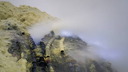 A beleza do vulcão mortal