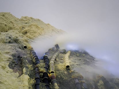 La belleza del volcán letal