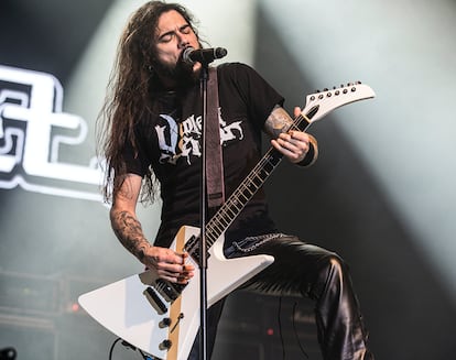 Leo Jiménez, durante un concierto. / MIKEL MASA