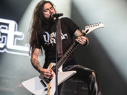 Leo Jiménez, durante un concierto. / MIKEL MASA