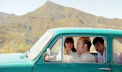 Javier Cámara at the wheel in 'Living is Easy With Eyes Closed.'