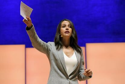 La candidata de C's a la presidencia de la Generalitat, Inés Arrimadas.