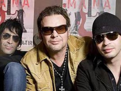 Los integrantes de la banda mexicana Maná, el jueves, en Nueva York.