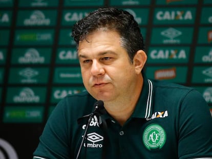 O diretor de comunicação do clube de futebol brasileiro Chapecoense, Andrei Copettti.