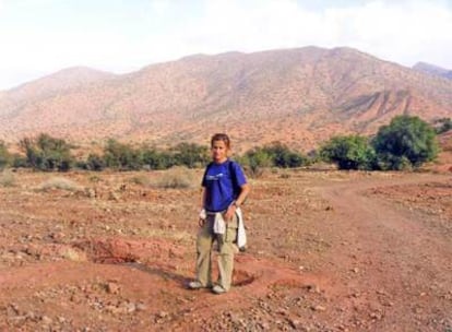 La autora de la carta, en los valles del Atlas.