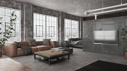 Nave industrial reconvertida hecha con Render 3D usando 3ds Max