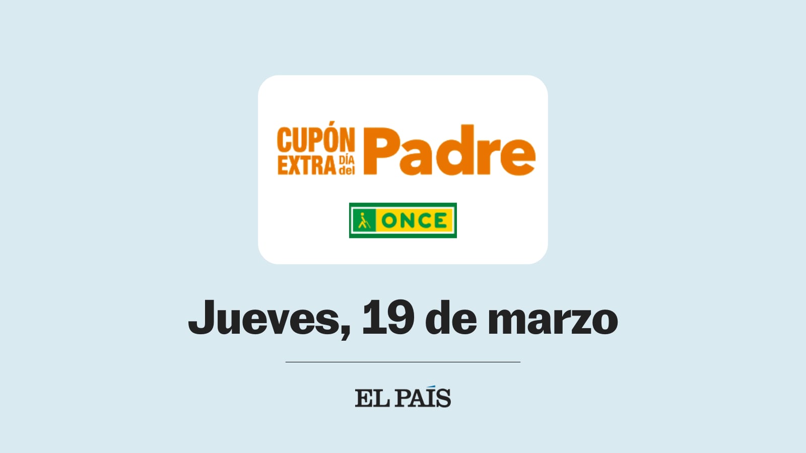 Sorteo Extra del Día del Padre de la ONCE: comprobar los números premiados