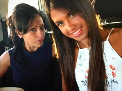Maite Galdeano junto a su hija, Sofia, ambas concursantes de 'Gran Hermano'.