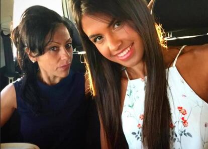 Maite Galdeano junto a su hija, Sofia, ambas concursantes de 'Gran Hermano'.