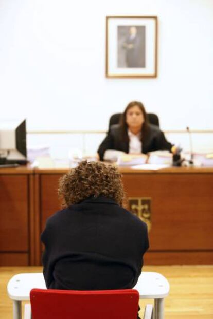 El administrador de Rojadirecta, Igor Seoane, ayer en el tribunal.