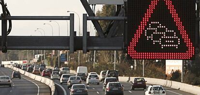 Imagen de la carretera A6 en Madrid.