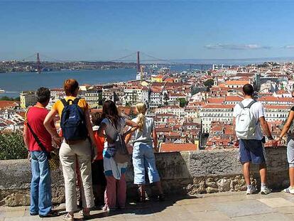 Vista de Lisboa desde el castillo de San Jorge.