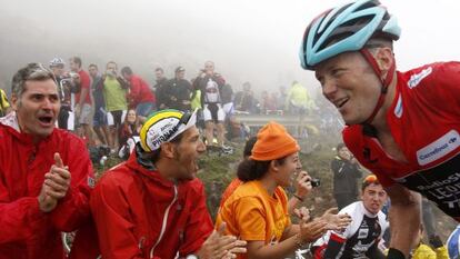 Chirs Horner corriendo en la Vuelta a España.