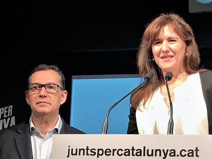 La candidata de Junts per Catalunya, Laura Borràs.
 
 