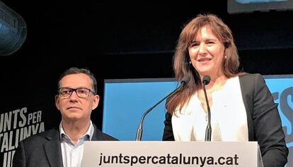 La candidata de Junts per Catalunya, Laura Borràs.
 
 