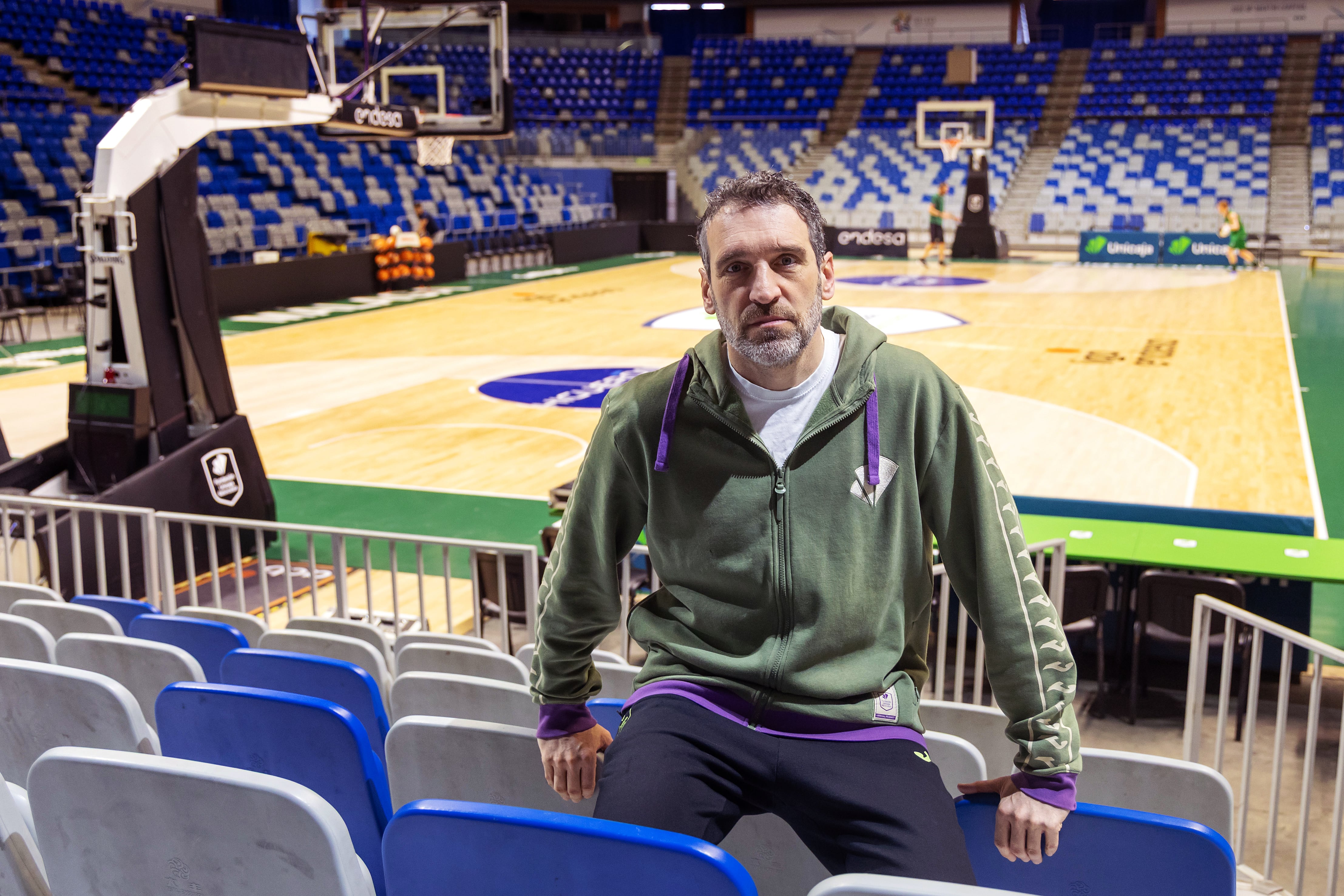 Ibon Navarro, el viernes pasado en el Martín Carpena.