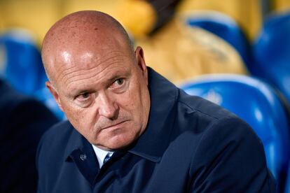 Pepe Mel, durante su última etapa como entrenador de la UD Las Palmas en enero de 2022.