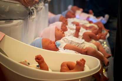 Modelos de bebés 'reborn' de silicona, puestos en venta desde los 1.500 hasta los 3.500 euros.