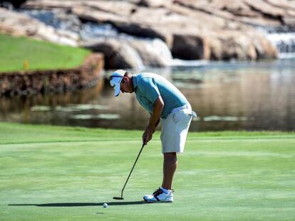 George Coetzee en el Dunhill Golf Championship en Sudáfrica.