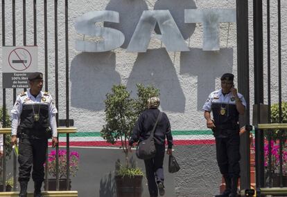 Oficina de la agencia tributaria, en Ciudad de México.