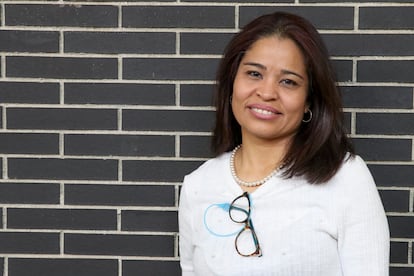 Esmerling Jaspe, beneficiaria del servicio de orientación laboral del Centro diocesano de empleo de Cáritas en Sevilla. Cáritas