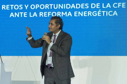 Enrique Ochoa, en un evento de General Electric en mayo.