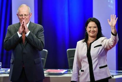 Los candidatos a la presidencia de Per&uacute;, Pedro Pablo Kuczynski y Keiko Fujimori