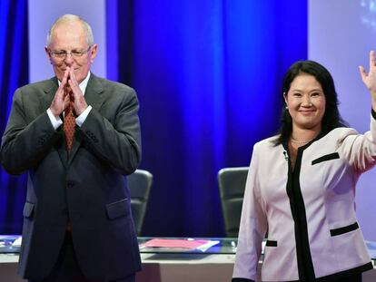 Los candidatos a la presidencia de Per&uacute;, Pedro Pablo Kuczynski y Keiko Fujimori