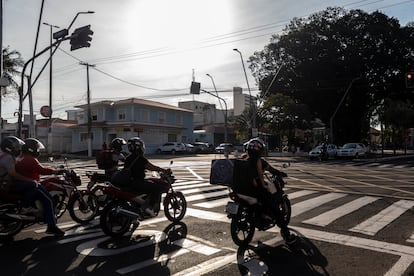 Marilia,,Sao,Paulo,,Brazil,,July,27,,2022.,Bikers,Standing,At