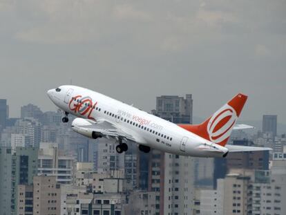 Un avi&oacute;n de Gol despega en Sao Paulo. 