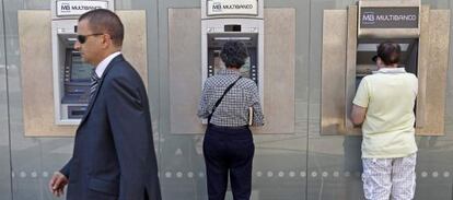 Cajeros automáticos en Lisboa.