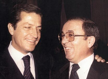 Adolfo Suárez y Juan Aurelio Sánchez Tadeo, en 1975.