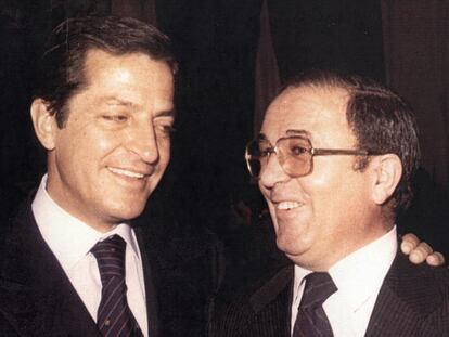 Adolfo Suárez y Juan Aurelio Sánchez Tadeo, en 1975.