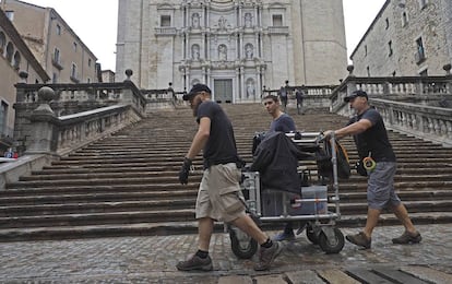 El rodatge de 'Joc de trons' a Girona.