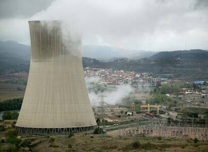 Imagen de la central nuclear de Ascó, en Tarragona.