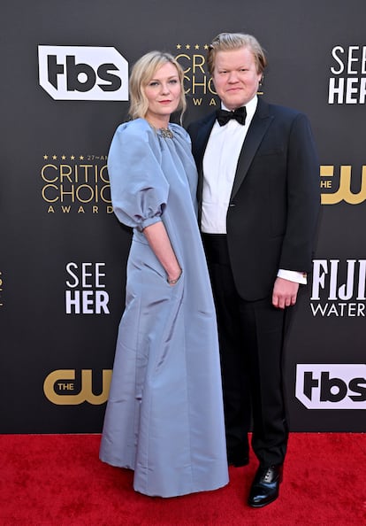 La pareja de nominados al Oscar por El poder del perro Jesse Plemons y Kirsten Dunst.